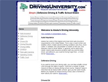 Tablet Screenshot of alaska.drivinguniversity.com