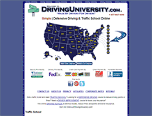 Tablet Screenshot of drivinguniversity.com